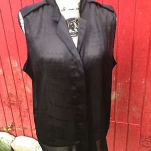 ⚜️ Sheer Sleeveless Top for Layering